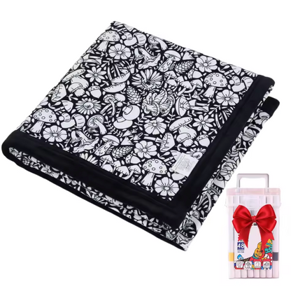 Little Manta DIY Coloring Blanket