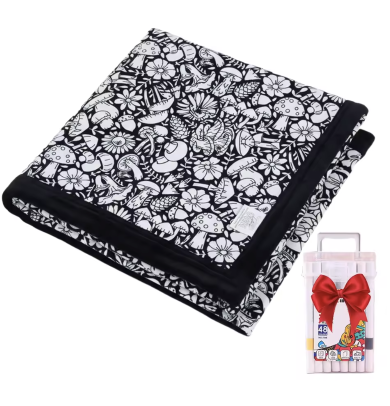 Little Manta DIY Coloring Blanket