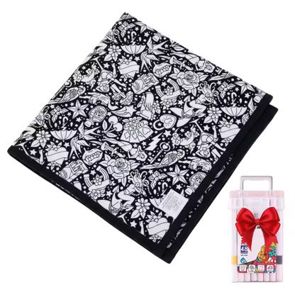 Little Manta DIY Coloring Blanket
