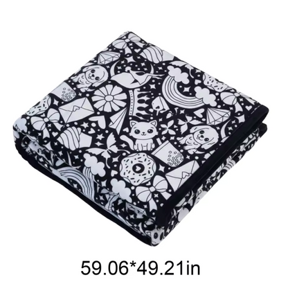 Little Manta DIY Coloring Blanket
