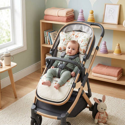Cartoon Soft Cotton Stroller Seat Cushion