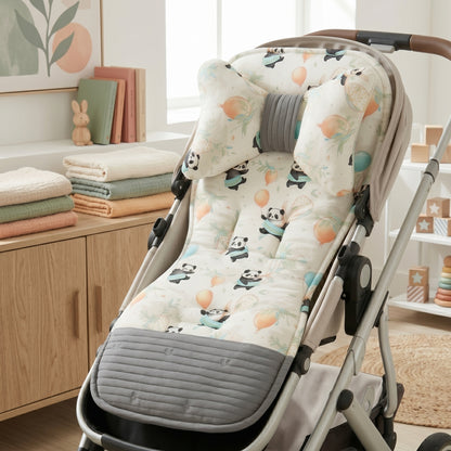 Cartoon Soft Cotton Stroller Seat Cushion
