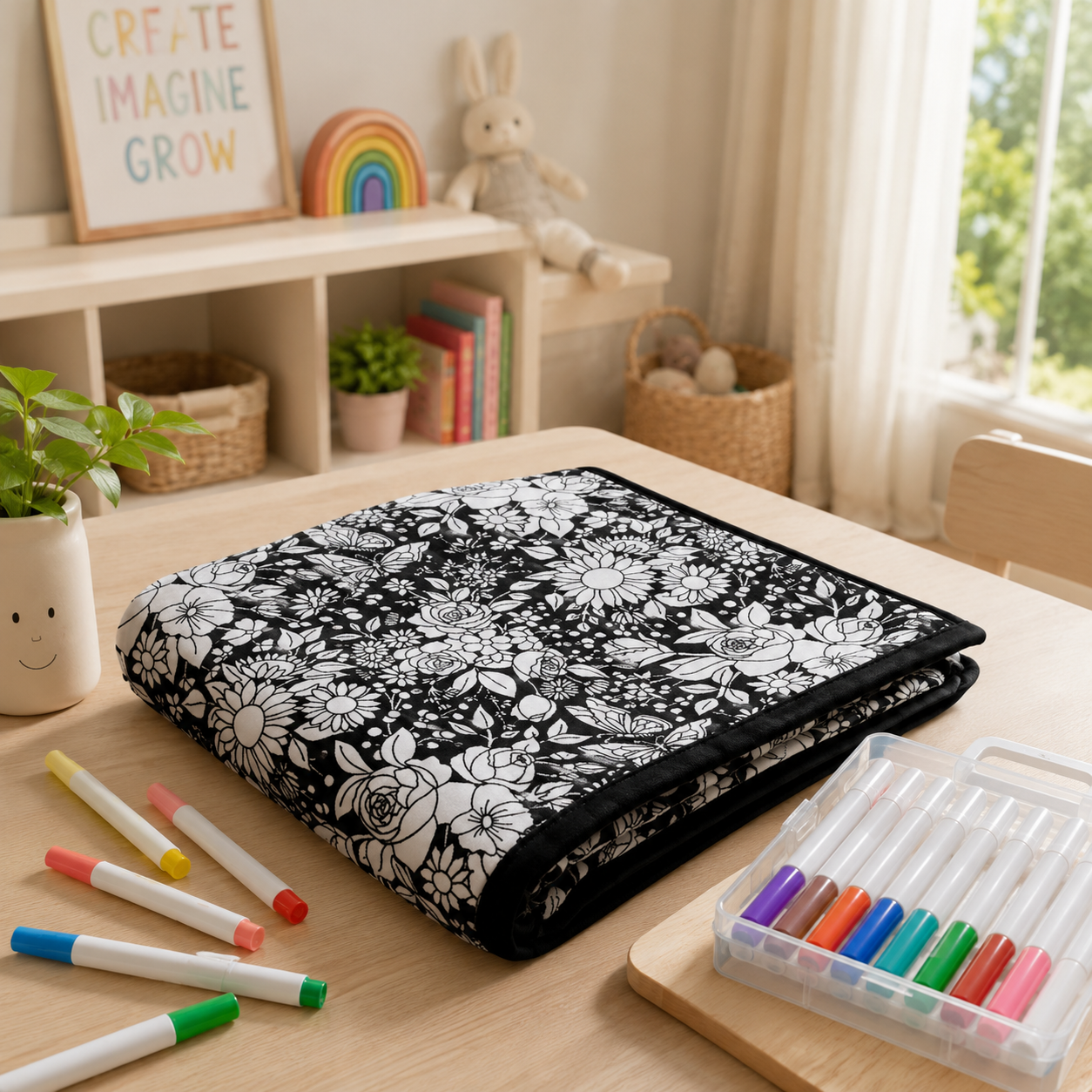 Little Manta DIY Coloring Blanket