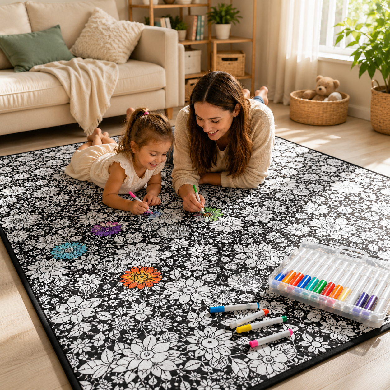 Little Manta DIY Coloring Blanket