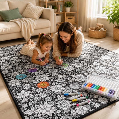 Little Manta DIY Coloring Blanket