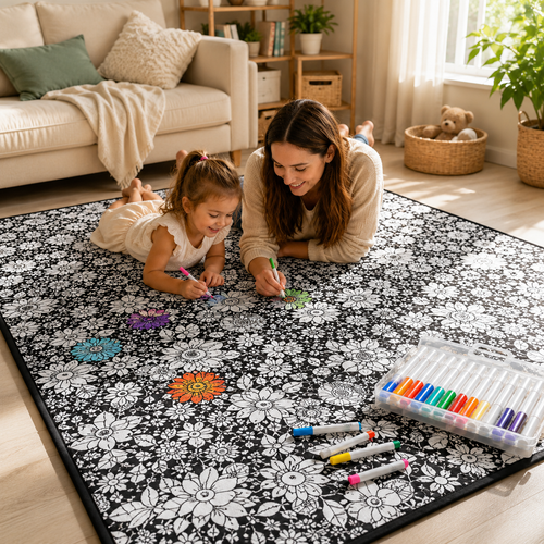 Little Manta DIY Coloring Blanket