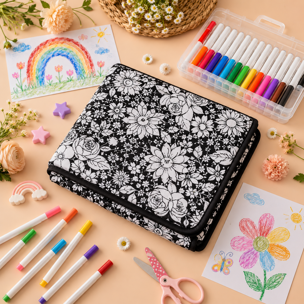 Little Manta DIY Coloring Blanket