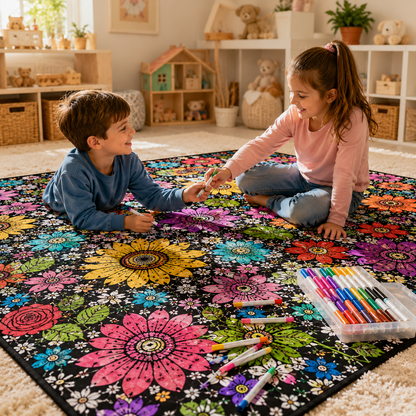 Little Manta DIY Coloring Blanket