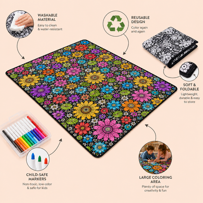 Little Manta DIY Coloring Blanket