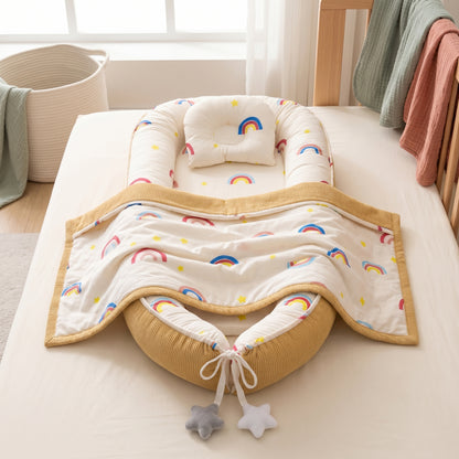 Dual Side Breathable Baby Nest Bed