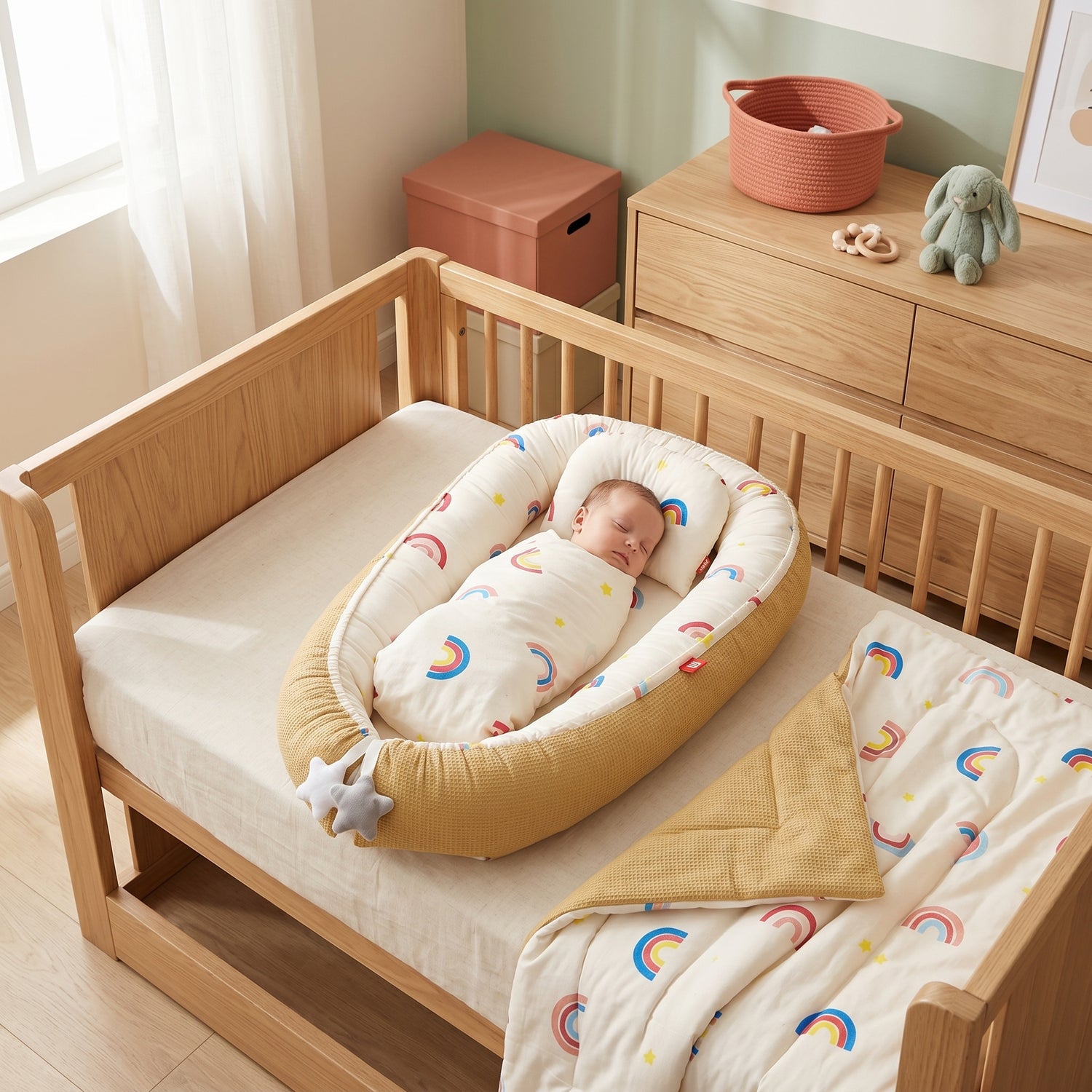 Dual Side Breathable Baby Nest Bed