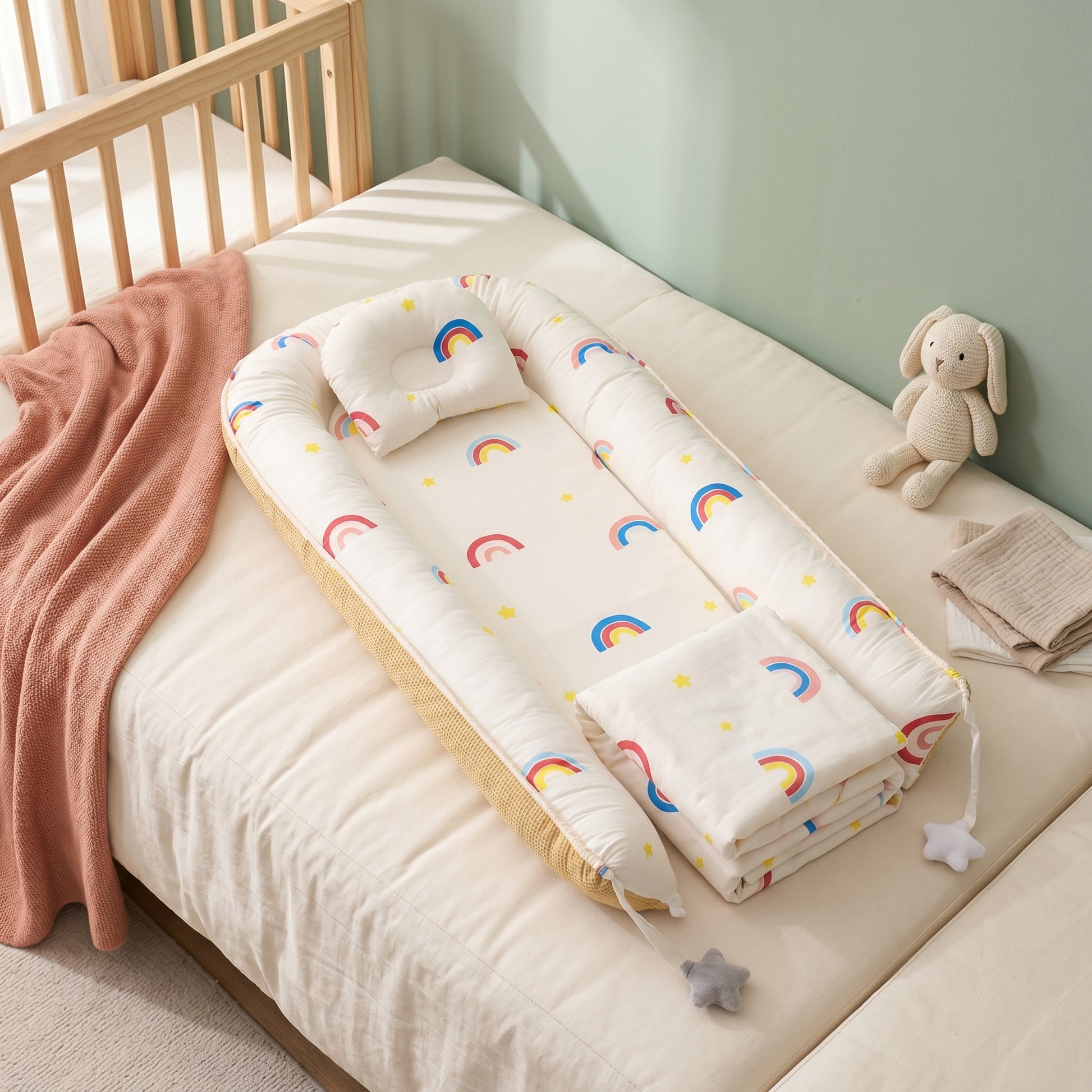 Dual Side Breathable Baby Nest Bed