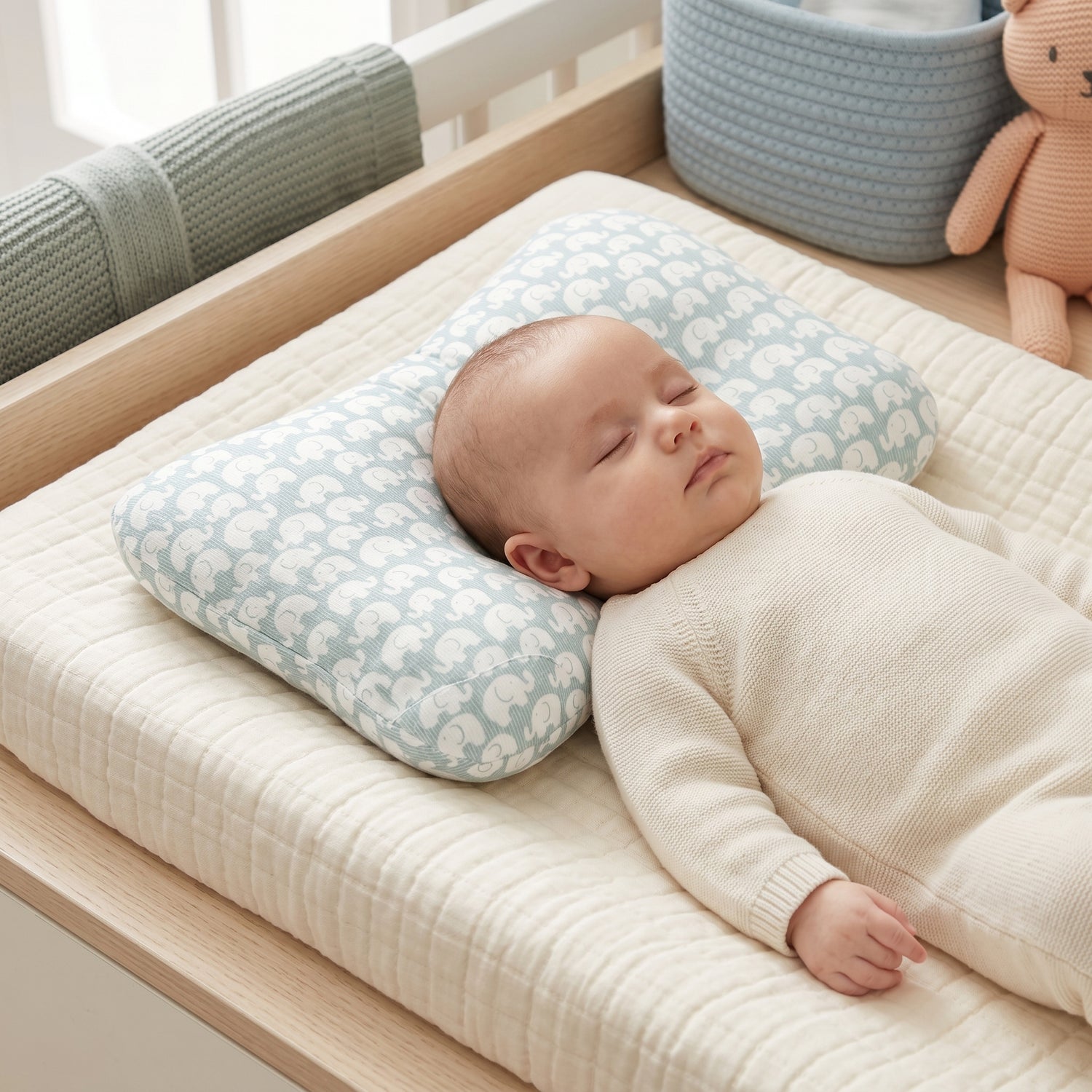 Ergonomic Newborn Head Shaping Pillow