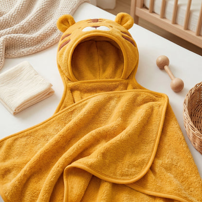 Hooded Baby Bath Towel Poncho