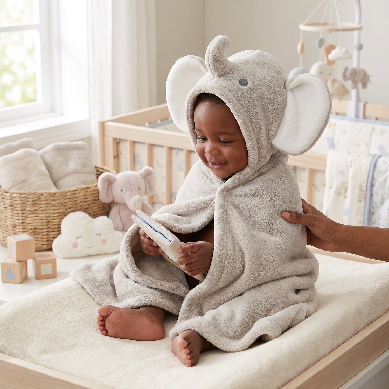 Hooded Baby Bath Towel Poncho