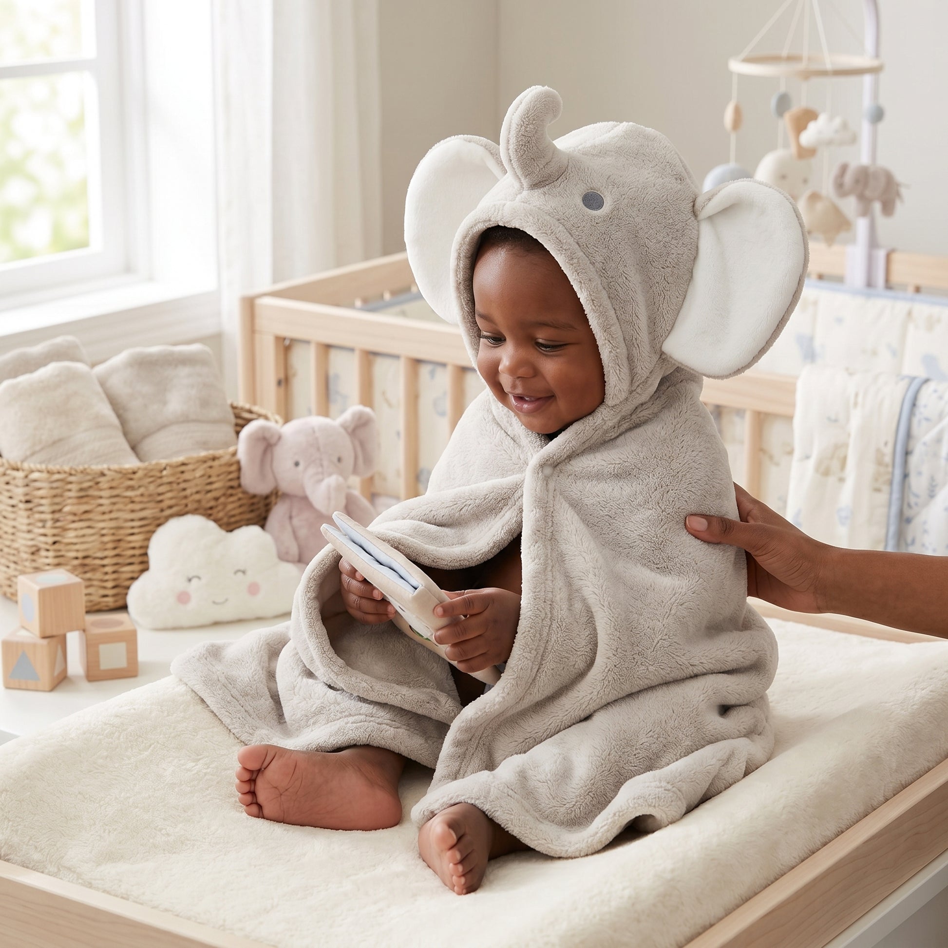Hooded Baby Bath Towel Poncho