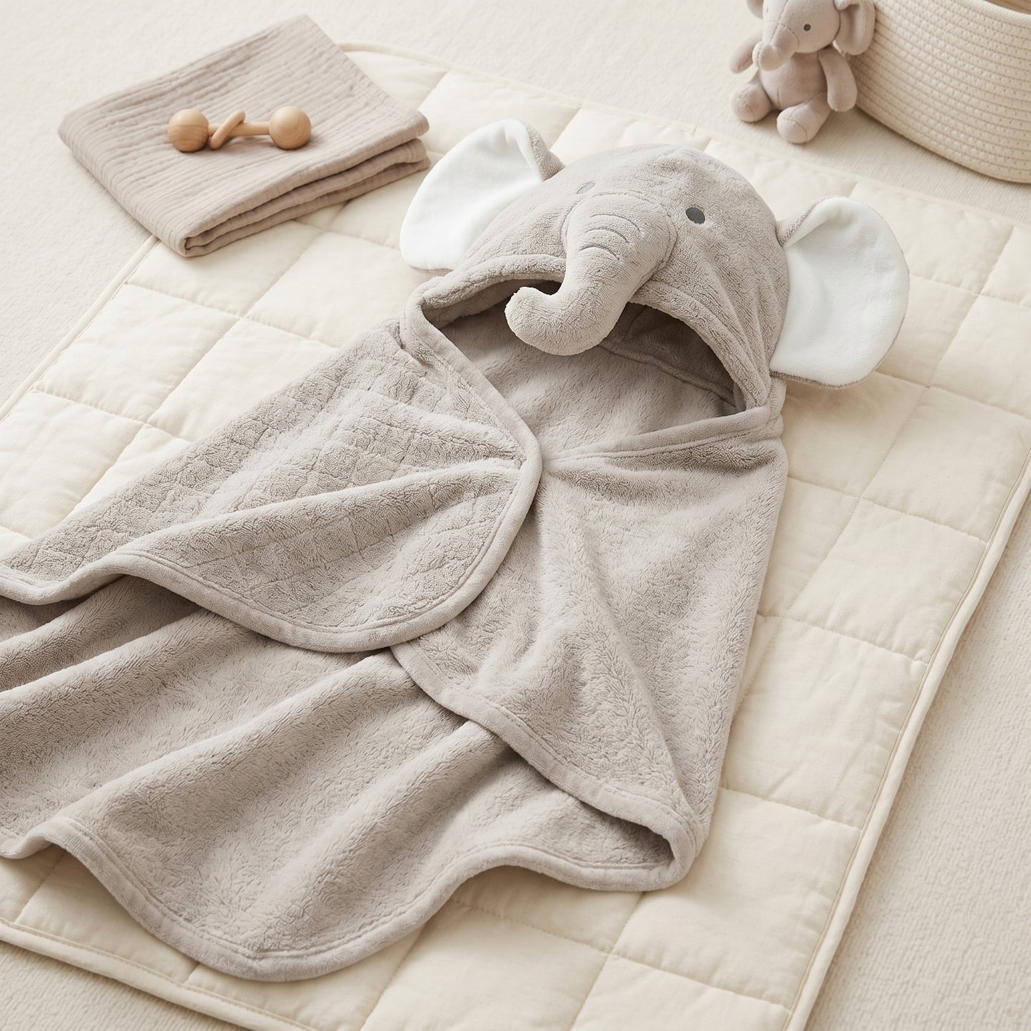 Hooded Baby Bath Towel Poncho