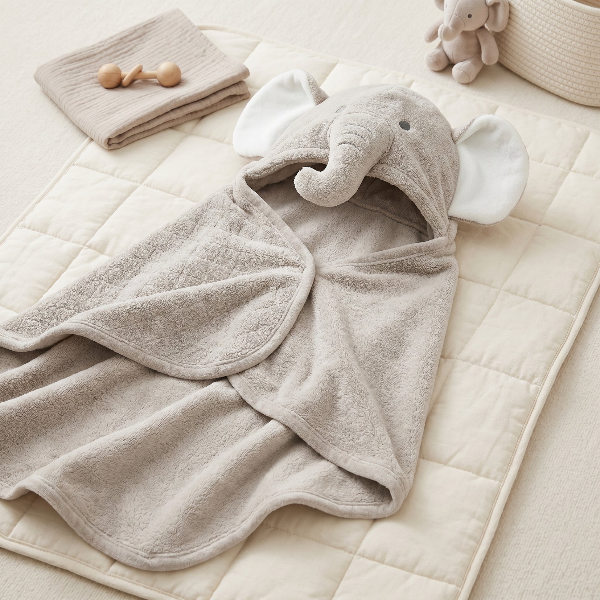 Hooded Baby Bath Towel Poncho
