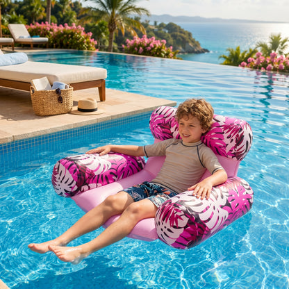 Inflatable Pool Hammock with Backrest