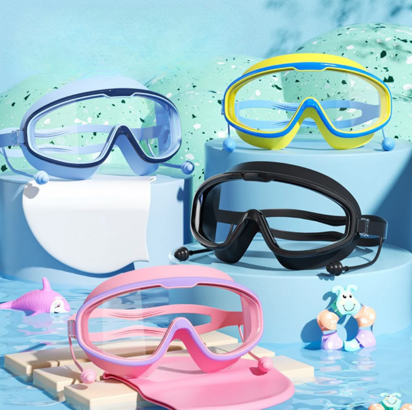 Kids Anti-Fog Swimming Goggles UV Protection
