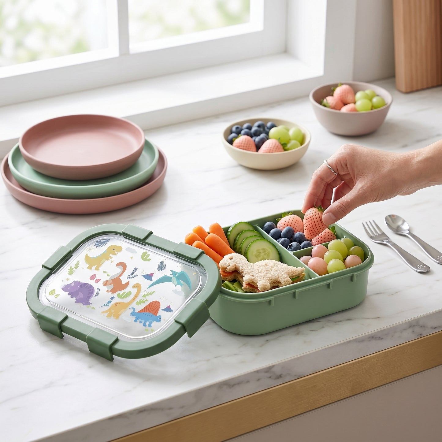 Kids Bento Leak Proof Lunch Box