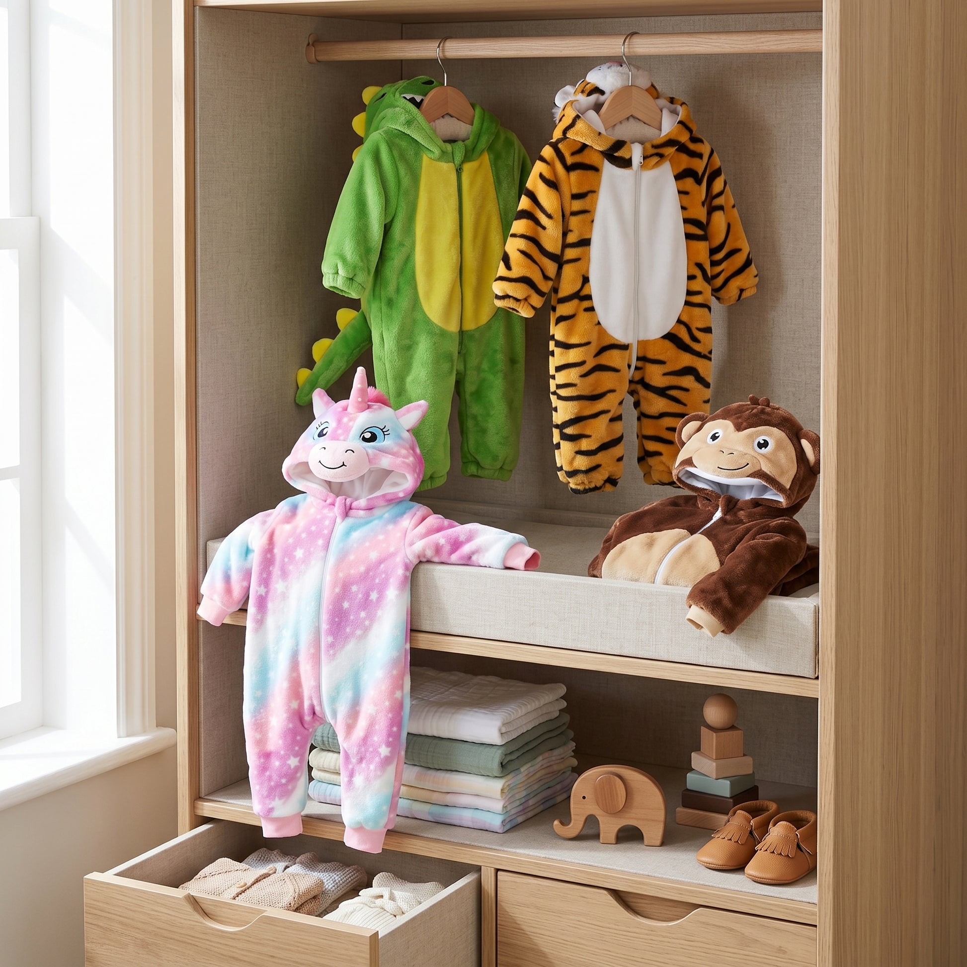 Little Manta Animal Fleece Onesie