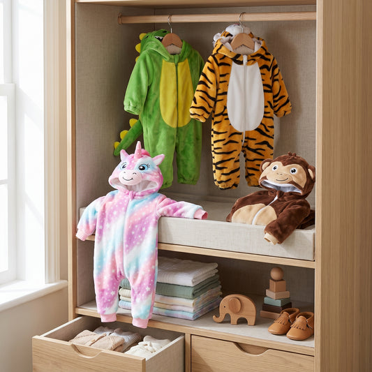 Little Manta Animal Fleece Onesie