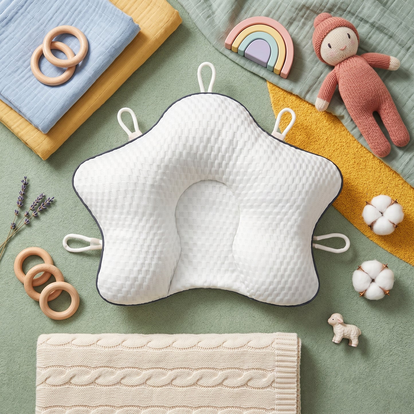 Little Manta Anti-Flat Head Baby Pillow