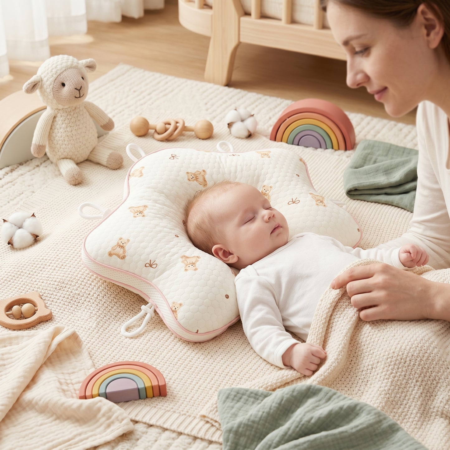 Little Manta Anti-Flat Head Baby Pillow