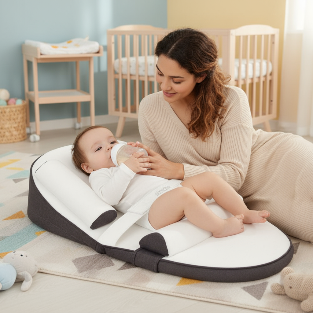 Little Manta Anti-Roll Baby Lounger