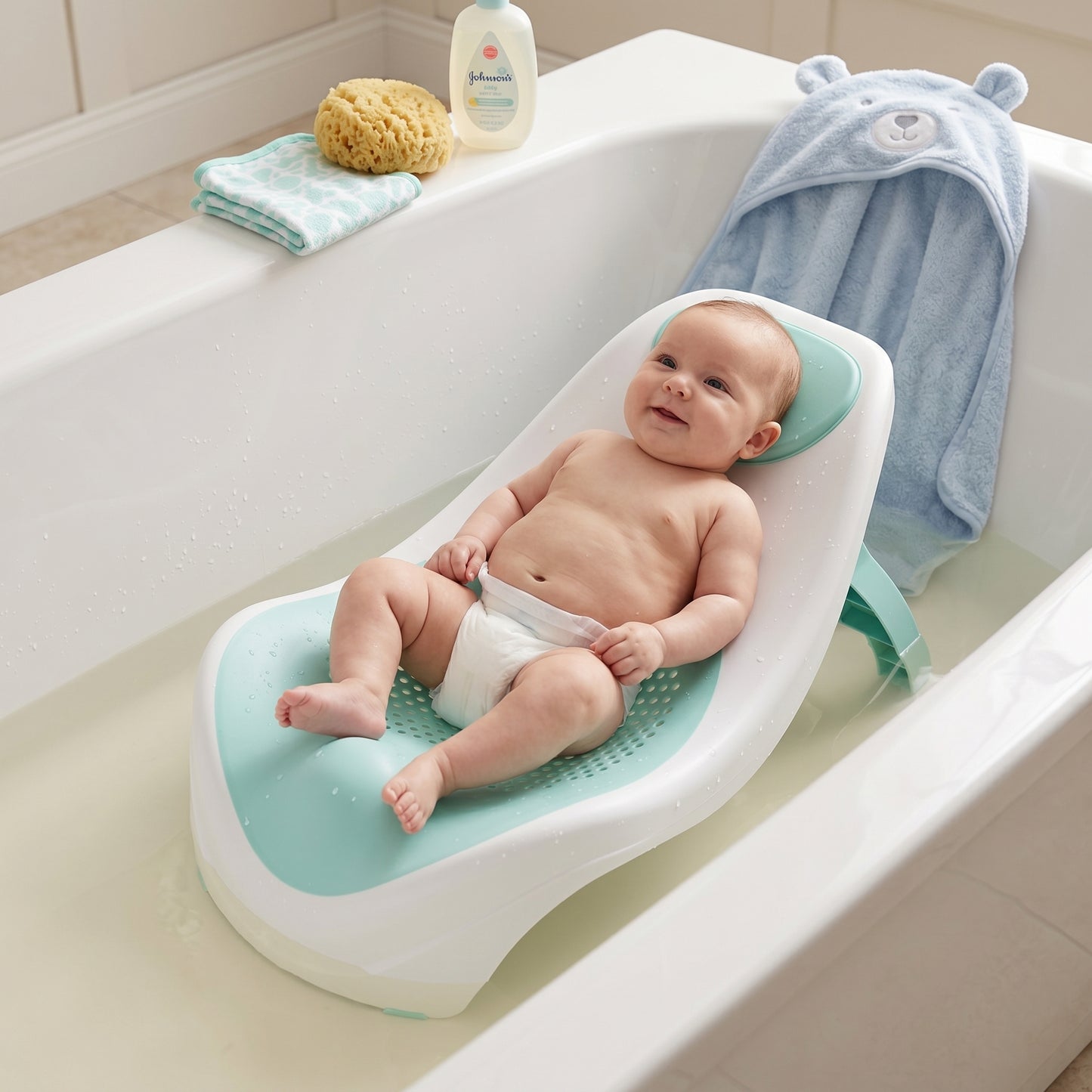 Little Manta Anti Slip Bathtub Reducer