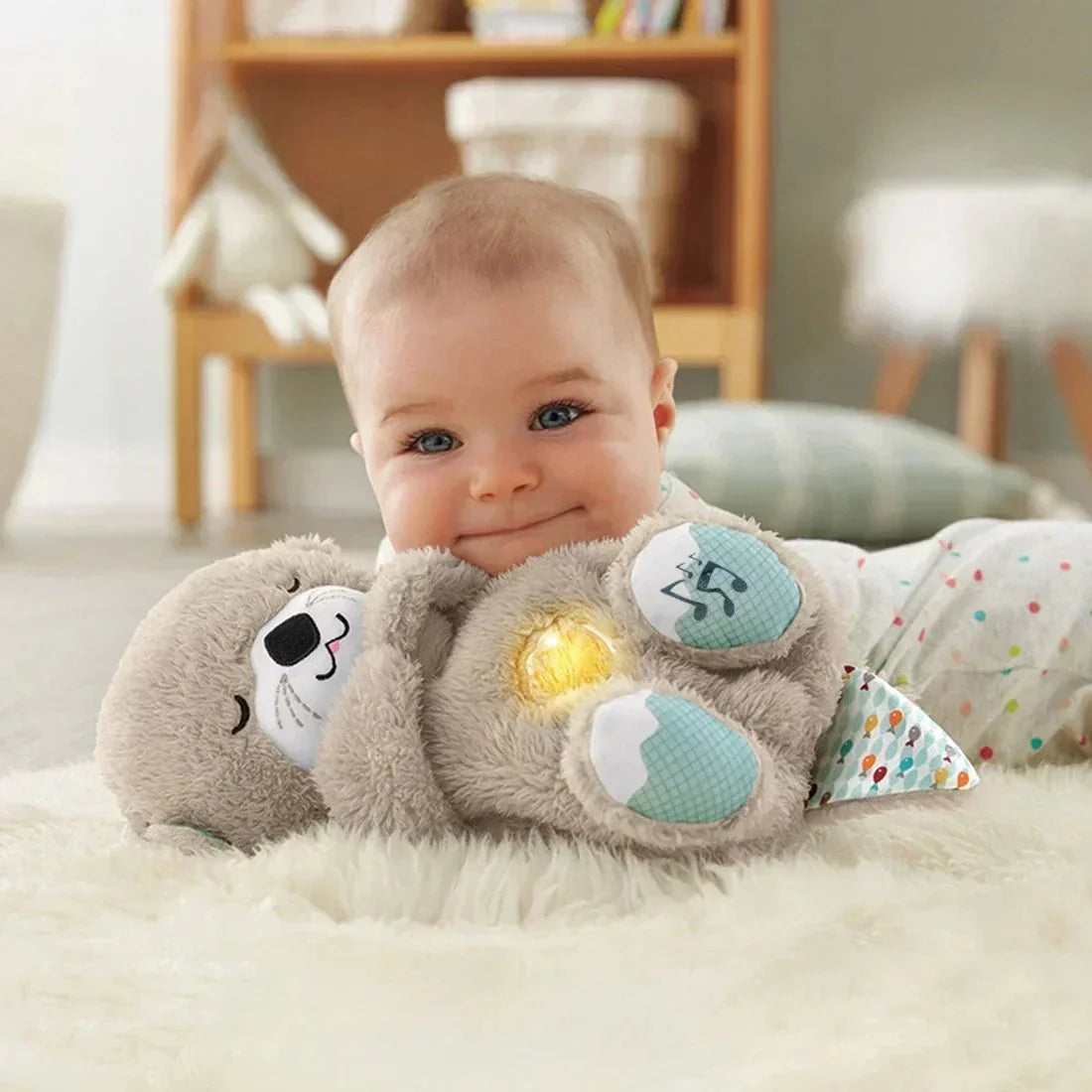 Little Manta Breathing Otter Plush Toy
