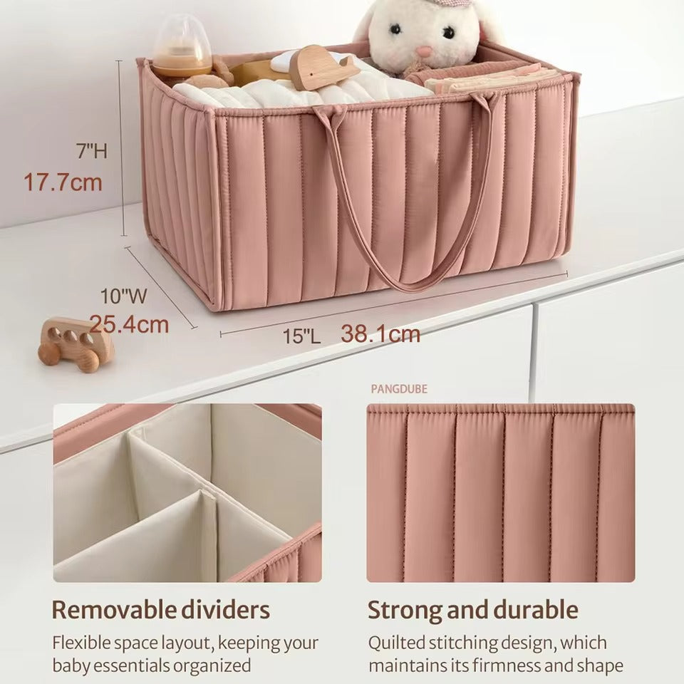 Little Manta Cotton Nappy Caddy Basket
