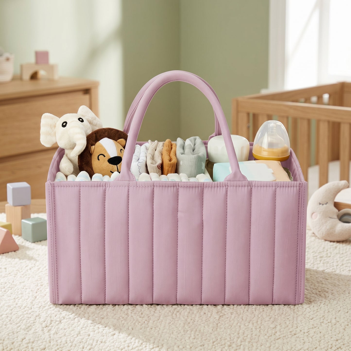 Little Manta Cotton Nappy Caddy Basket