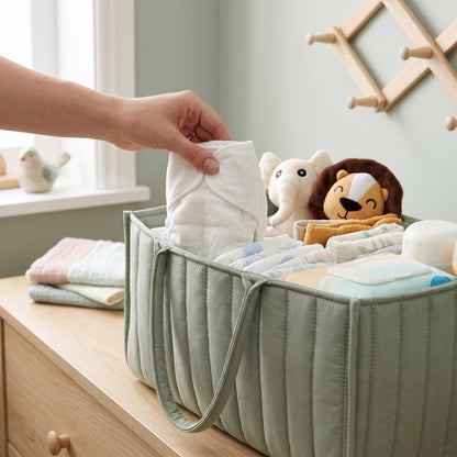 Little Manta Cotton Nappy Caddy Basket