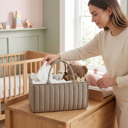 Little Manta Cotton Nappy Caddy Basket
