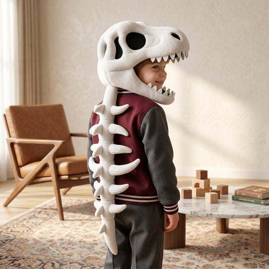 Little Manta Dino Plush Hoodie
