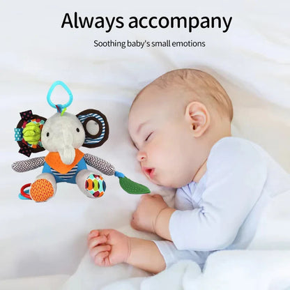 Little Manta Elephant Hanging Rattle Toy