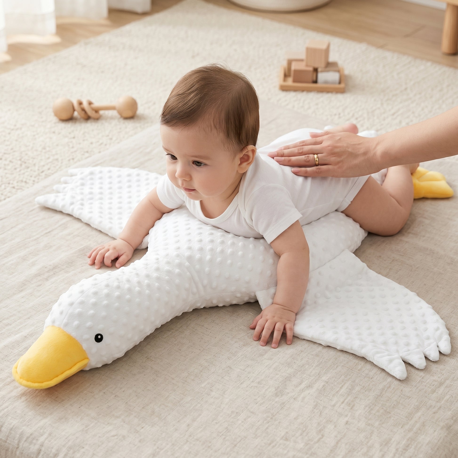 Little Manta Goose Tummy Comfort Pillow