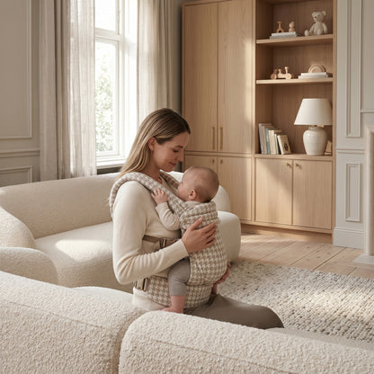 Little Manta Houndstooth Baby Carrier
