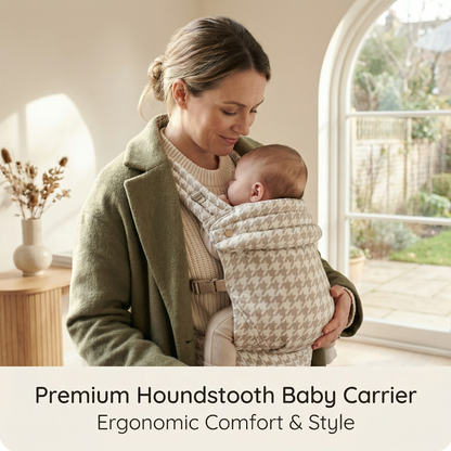 Little Manta Houndstooth Baby Carrier