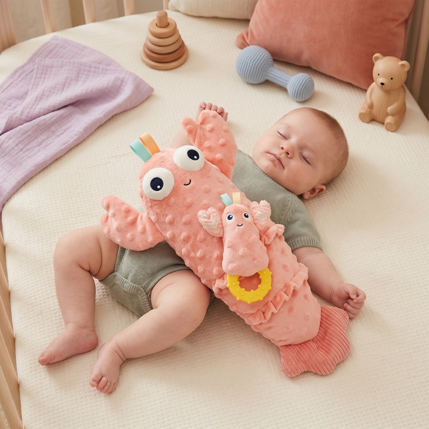 Little Manta Lobster Patting Sleep Toy