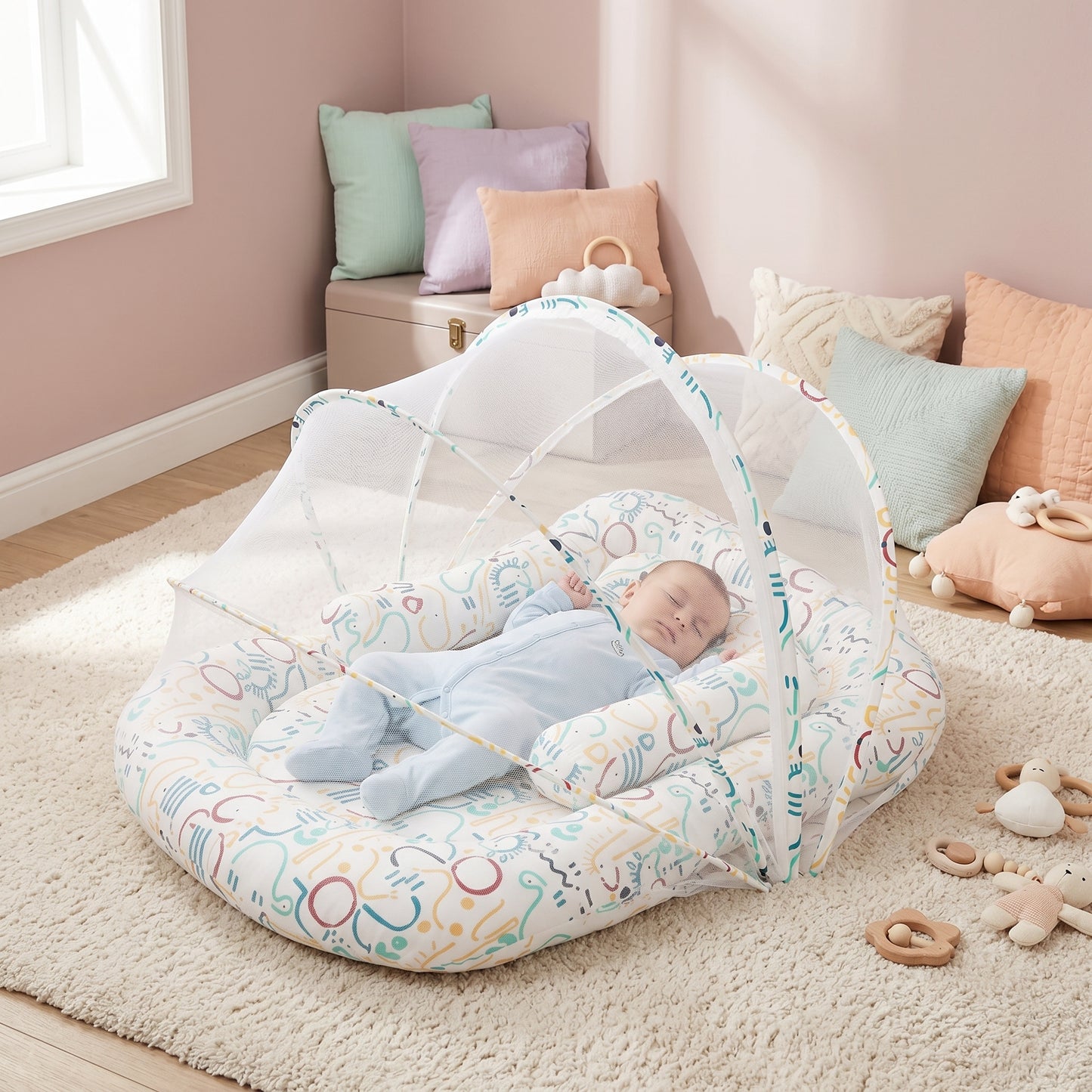 Little Manta Mosquito Net Portable Baby Crib