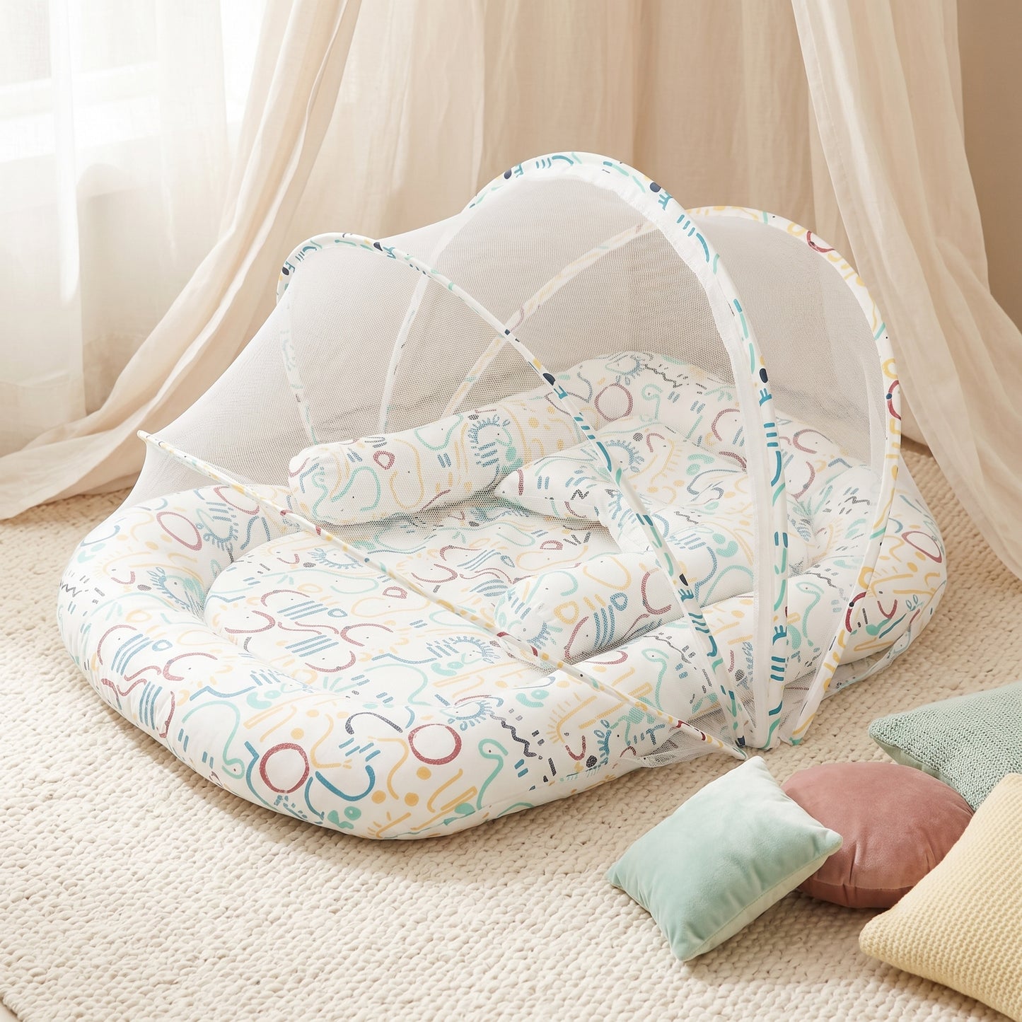 Little Manta Mosquito Net Portable Baby Crib