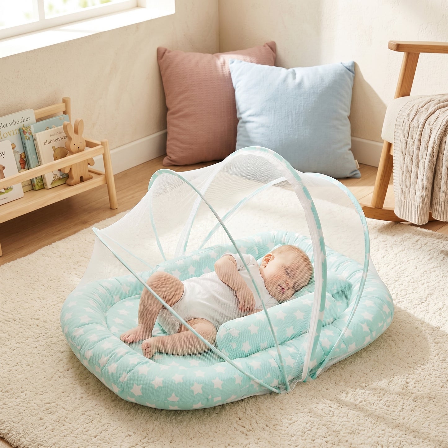 Little Manta Mosquito Net Portable Baby Crib