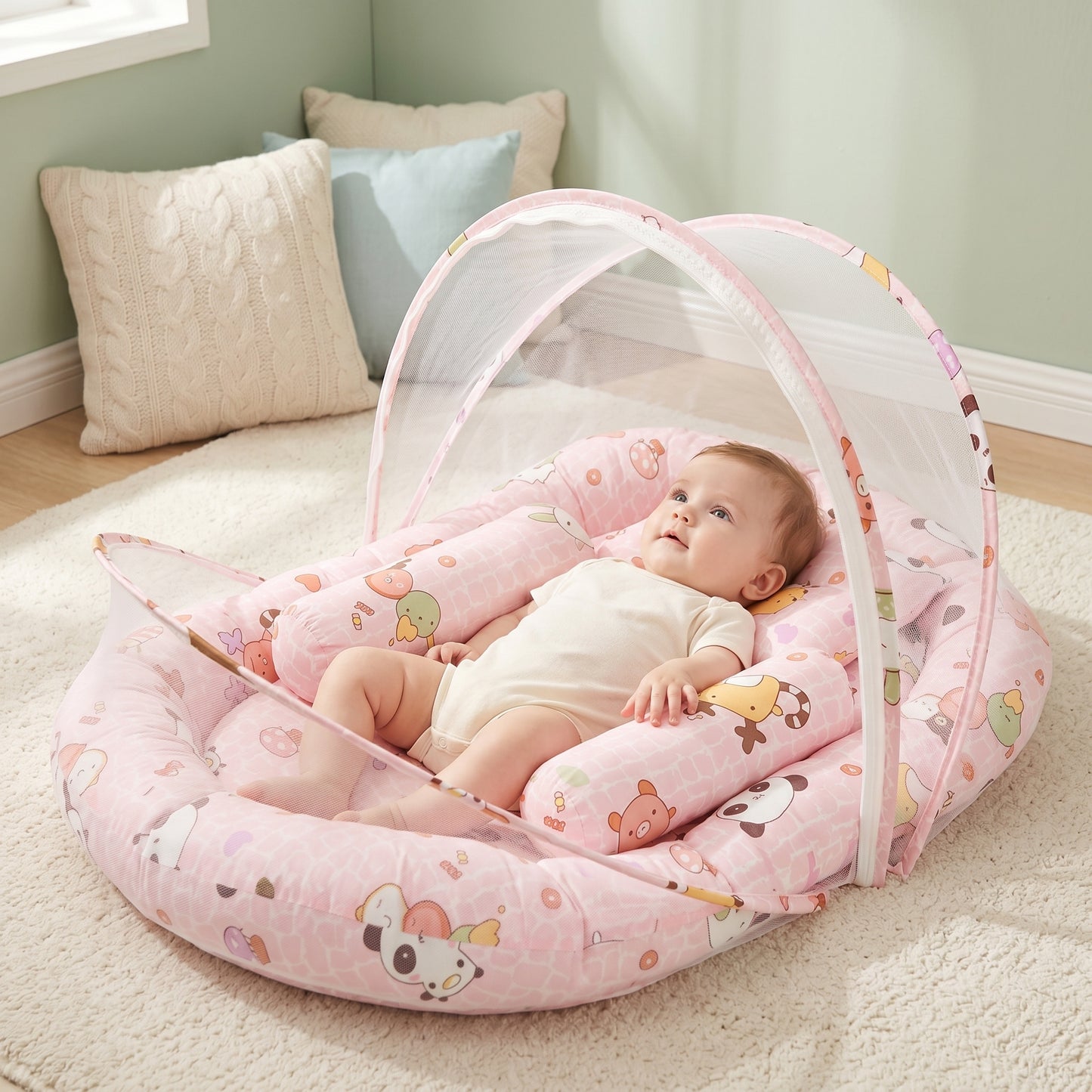Little Manta Mosquito Net Portable Baby Crib