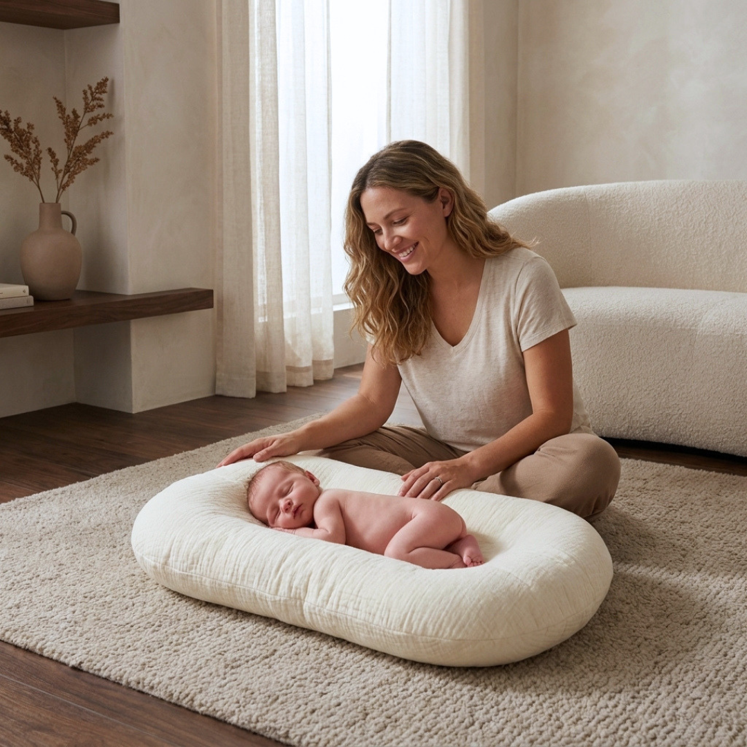 Little Manta Pastel Baby Lounger Nest