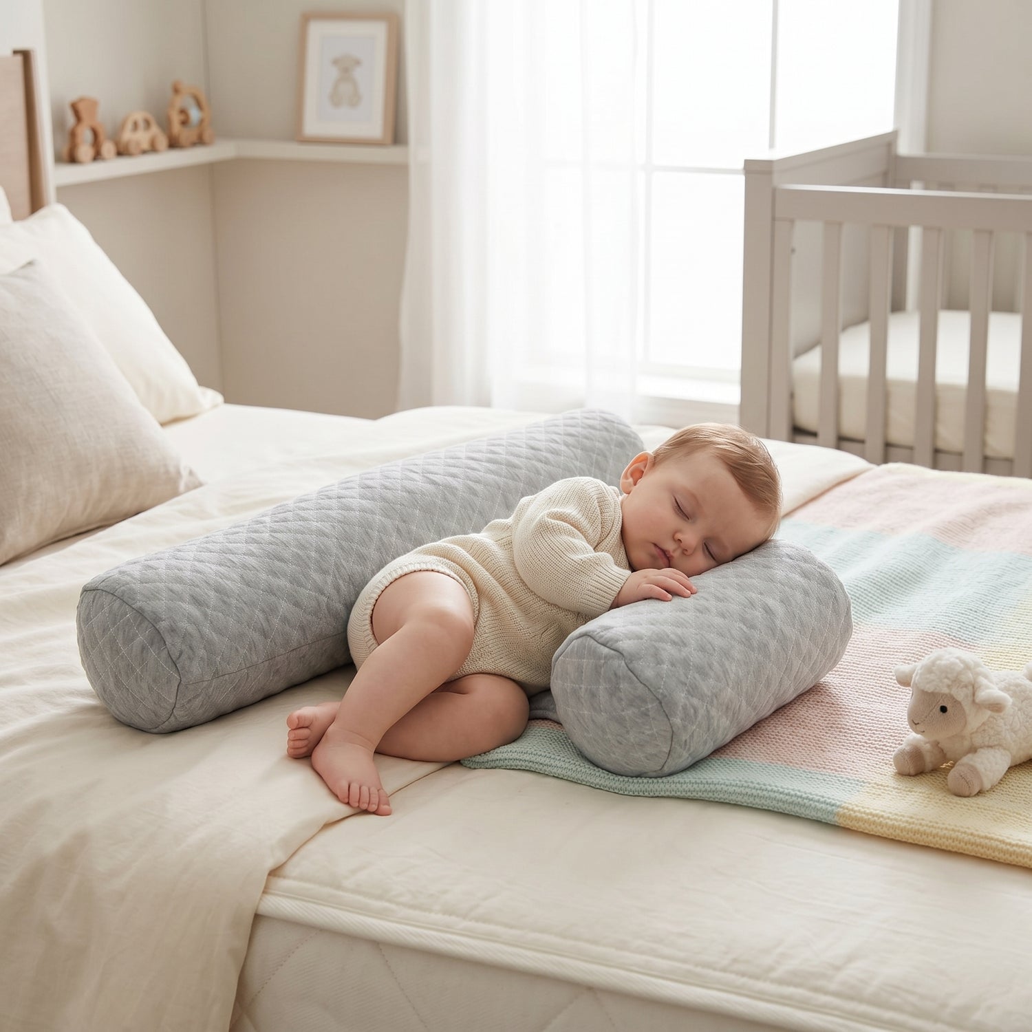 Little Manta Side Sleep Positioner Bolster Pillow