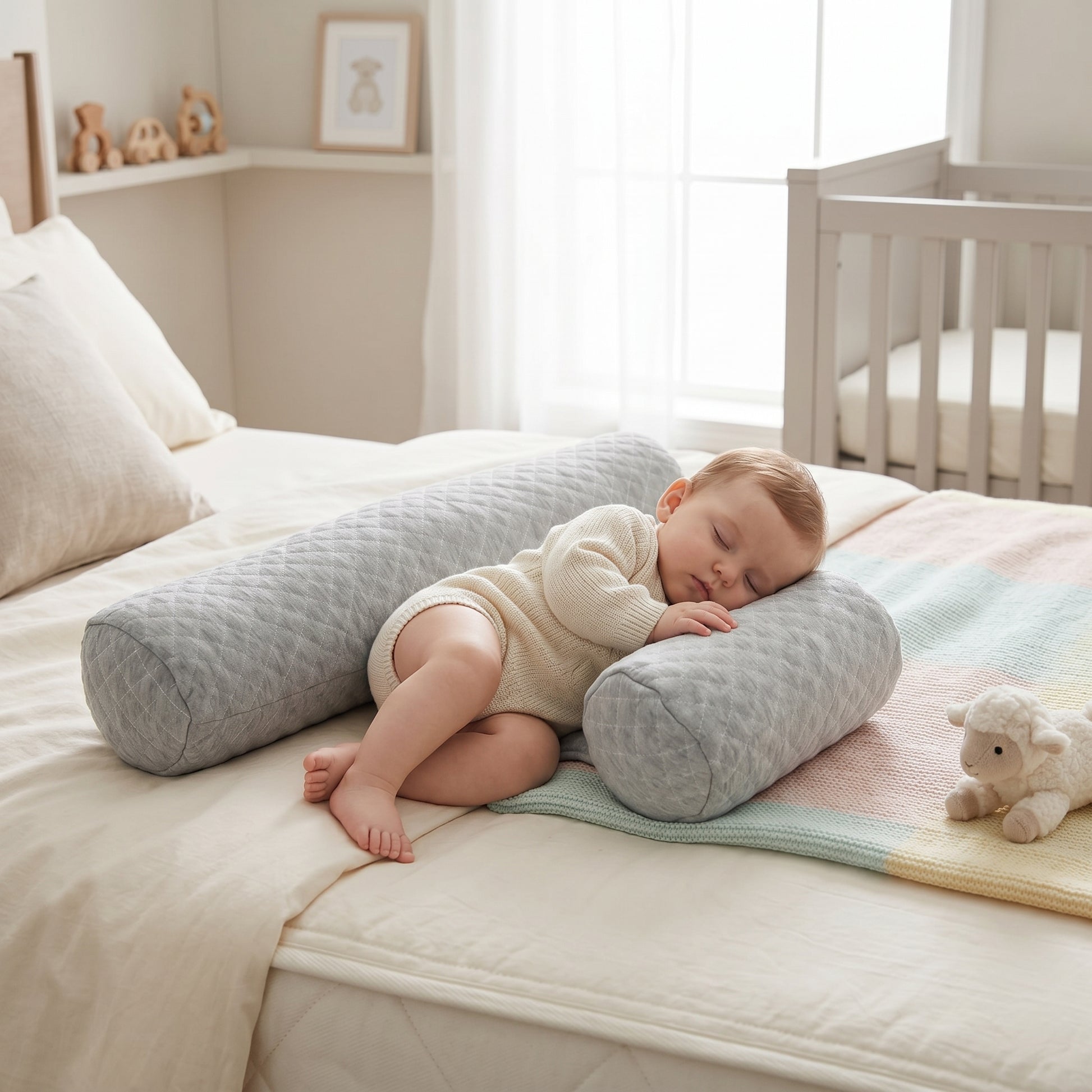 Little Manta Side Sleep Positioner Bolster Pillow