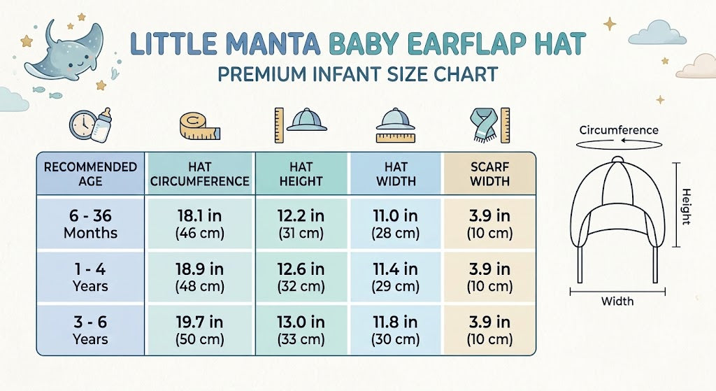 Little Manta Baby Earflap Hat